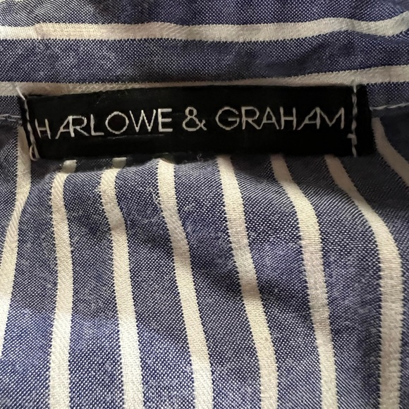 HARLOW & GRAHAM • Open Shoulder Button Down - Picture 6 of 7